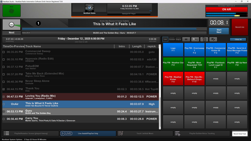 NextKast Repick Screen
