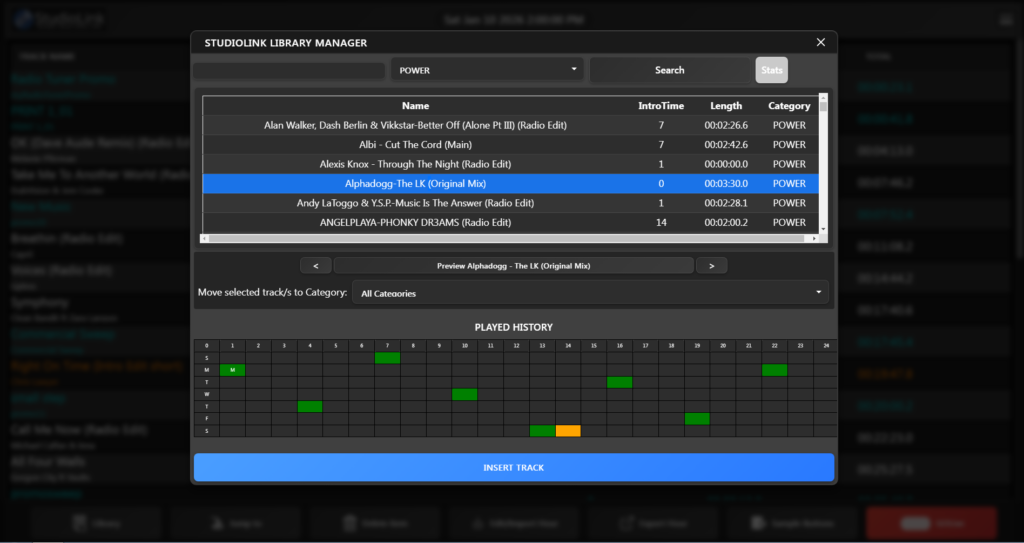 StudioLink remote library Management