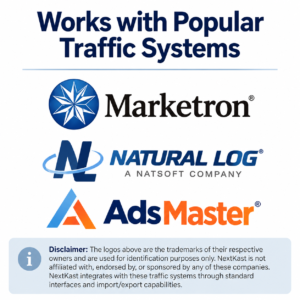 natural log, markettron, adsmaster, and others